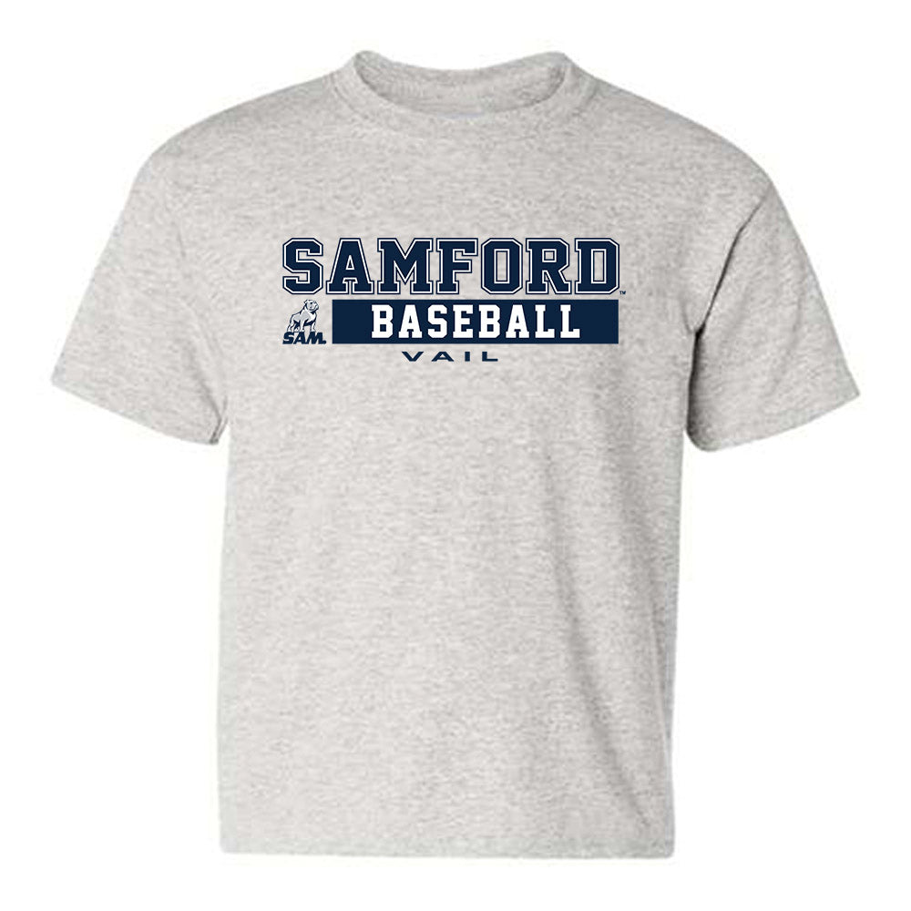 Samford - NCAA Baseball : Bodie Vail - Classic Fashion Shersey Youth T-Shirt-0