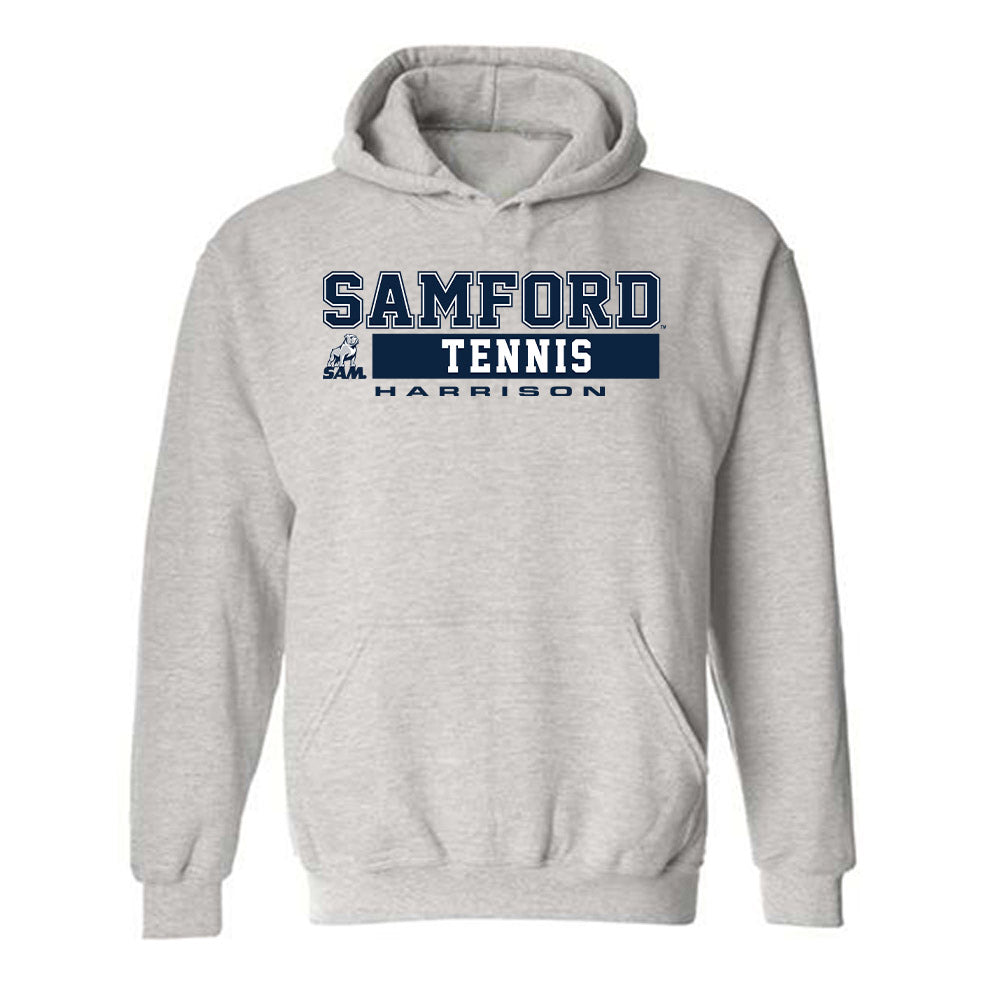 Samford - NCAA Men's Tennis : Seb Harrison - Classic Fashion Shersey Hooded Sweatshirt-0