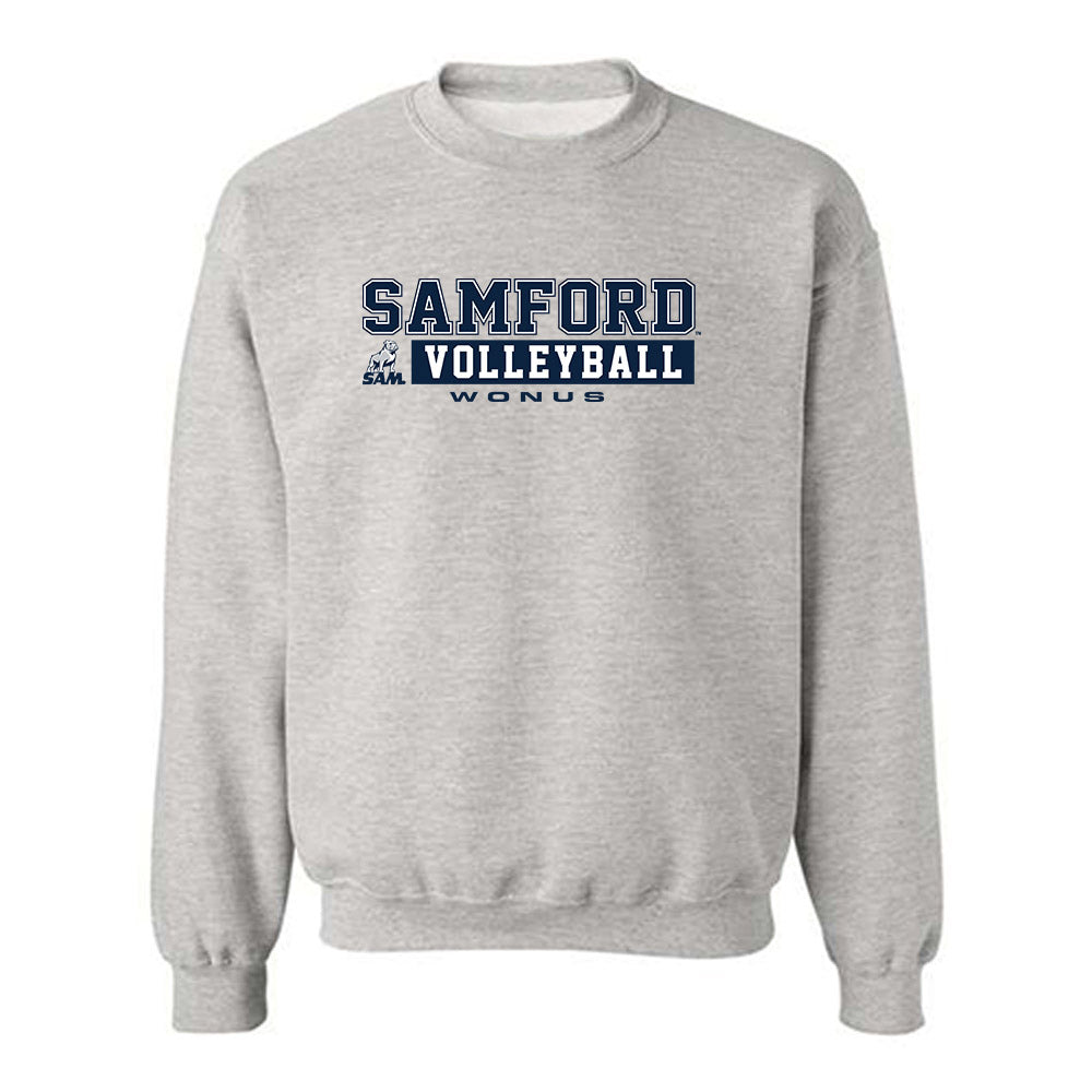 Samford - NCAA Women's Volleyball : Kate Wonus - Crewneck Sweatshirt