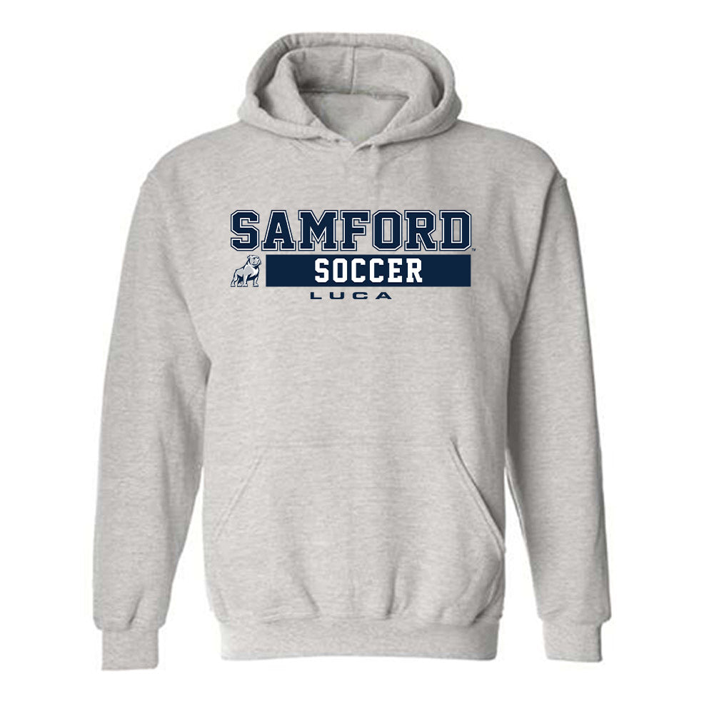 Samford - NCAA Women's Soccer : Samantha Luca - Classic Fashion Shersey Hooded Sweatshirt-0