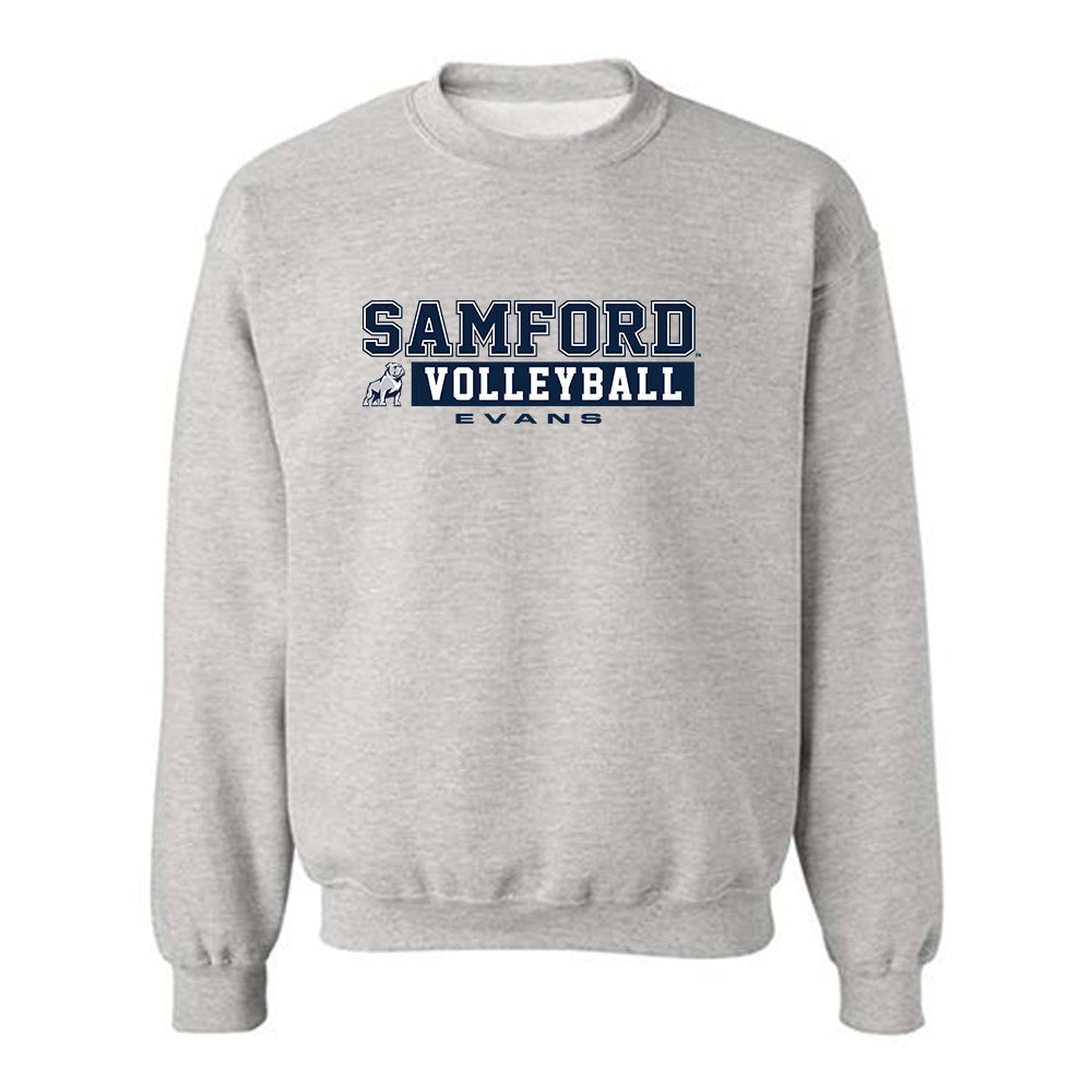 Samford - NCAA Women's Volleyball : Ashley Evans - Classic Fashion Shersey Crewneck Sweatshirt-0