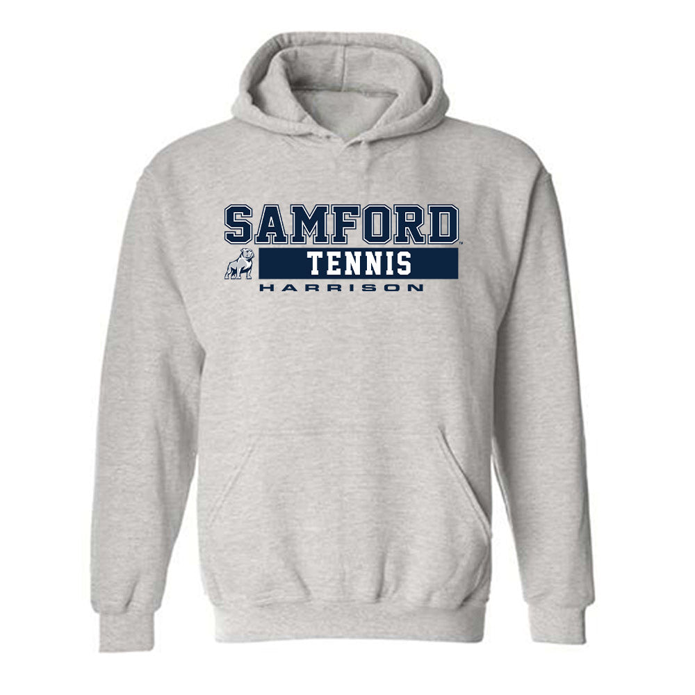 Samford - NCAA Men's Tennis : Seb Harrison - Classic Fashion Shersey Hooded Sweatshirt-0
