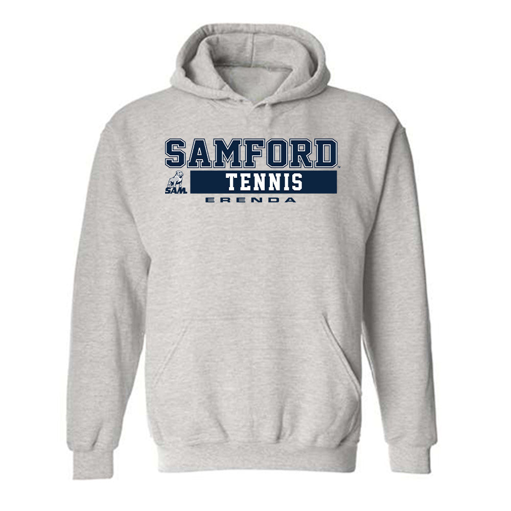 Samford - NCAA Women's Tennis : Sara Erenda - Classic Fashion Shersey Hooded Sweatshirt-0