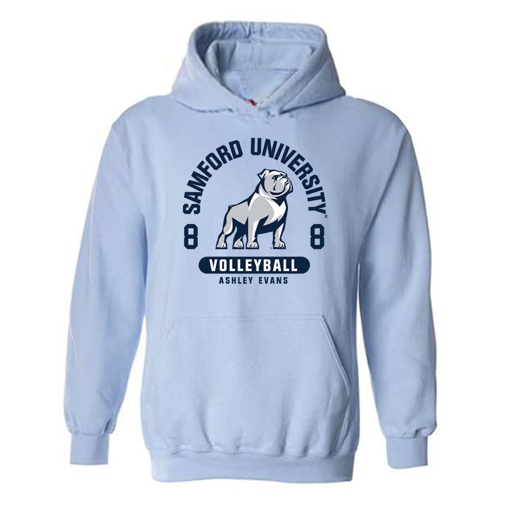 Samford - NCAA Women's Volleyball : Ashley Evans - Hooded Sweatshirt Classic Fashion Shersey