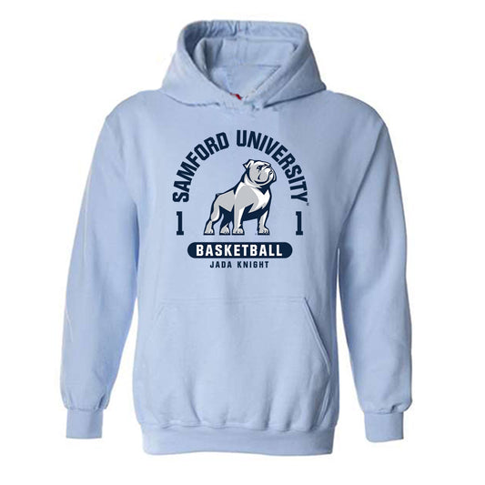 Samford - NCAA Women's Basketball : Jada Knight - Classic Fashion Shersey Hooded Sweatshirt-0