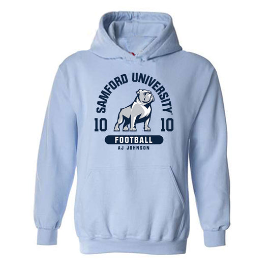 Samford - NCAA Football : Aj Johnson - Classic Fashion Shersey Hooded Sweatshirt-0