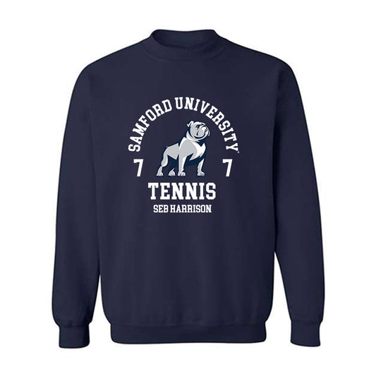 Samford - NCAA Men's Tennis : Seb Harrison - Classic Fashion Shersey Crewneck Sweatshirt-0