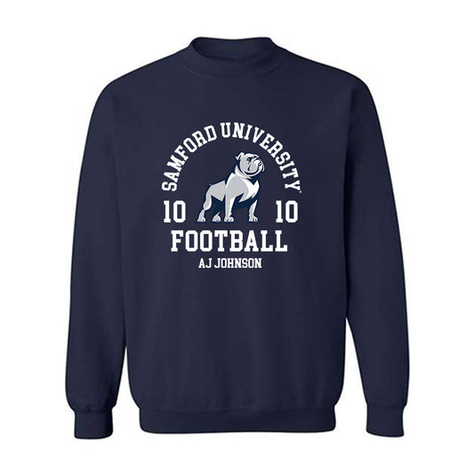 Samford - NCAA Football : Aj Johnson - Classic Fashion Shersey Crewneck Sweatshirt-0