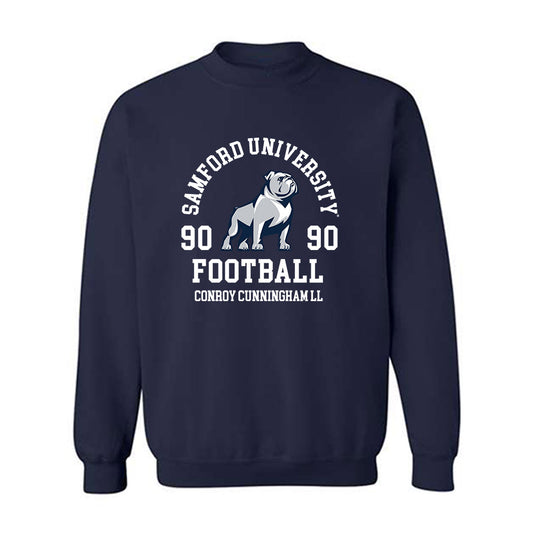 Samford - NCAA Football : Conroy Cunningham ll - Classic Fashion Shersey Crewneck Sweatshirt