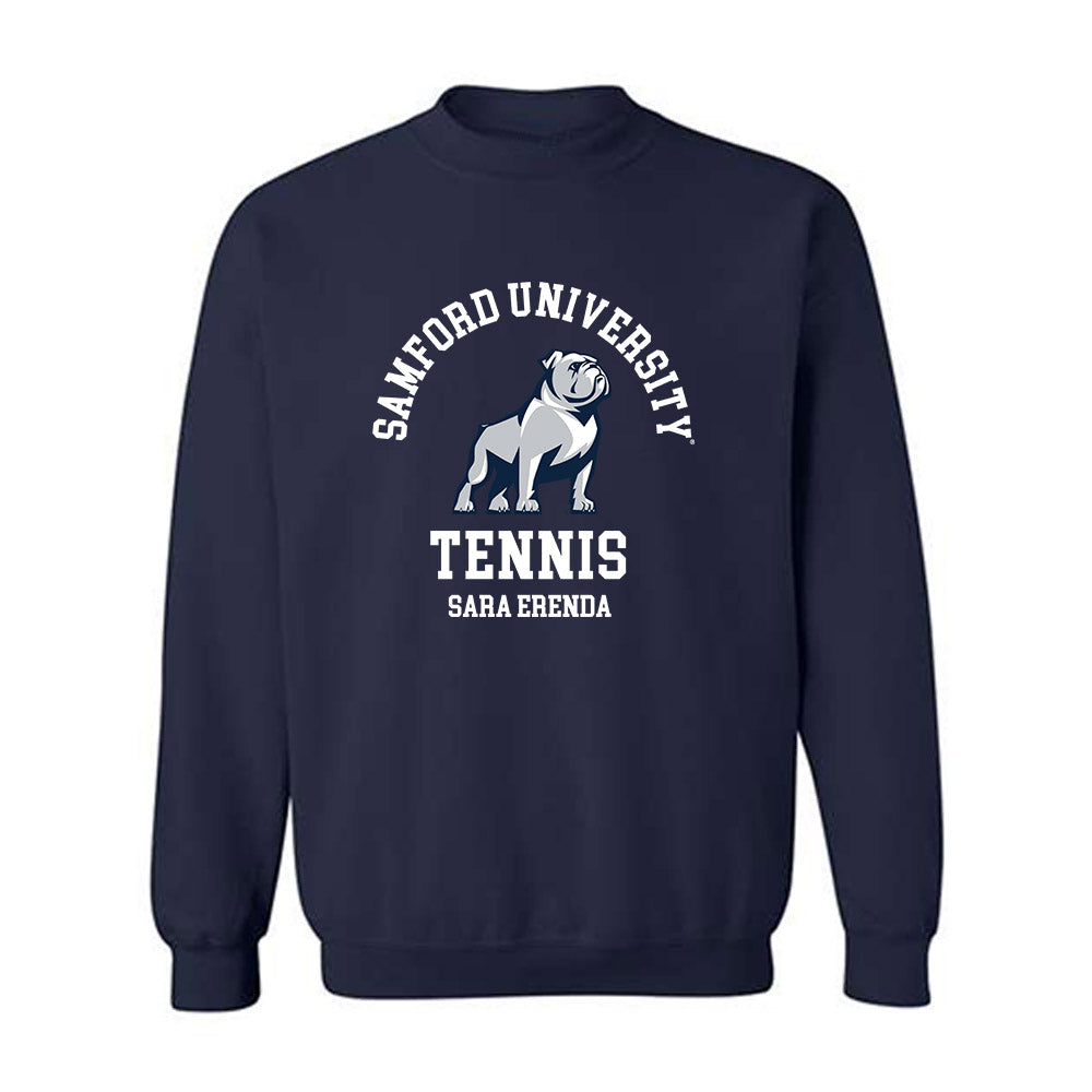 Samford - NCAA Women's Tennis : Sara Erenda - Classic Fashion Shersey Crewneck Sweatshirt-0