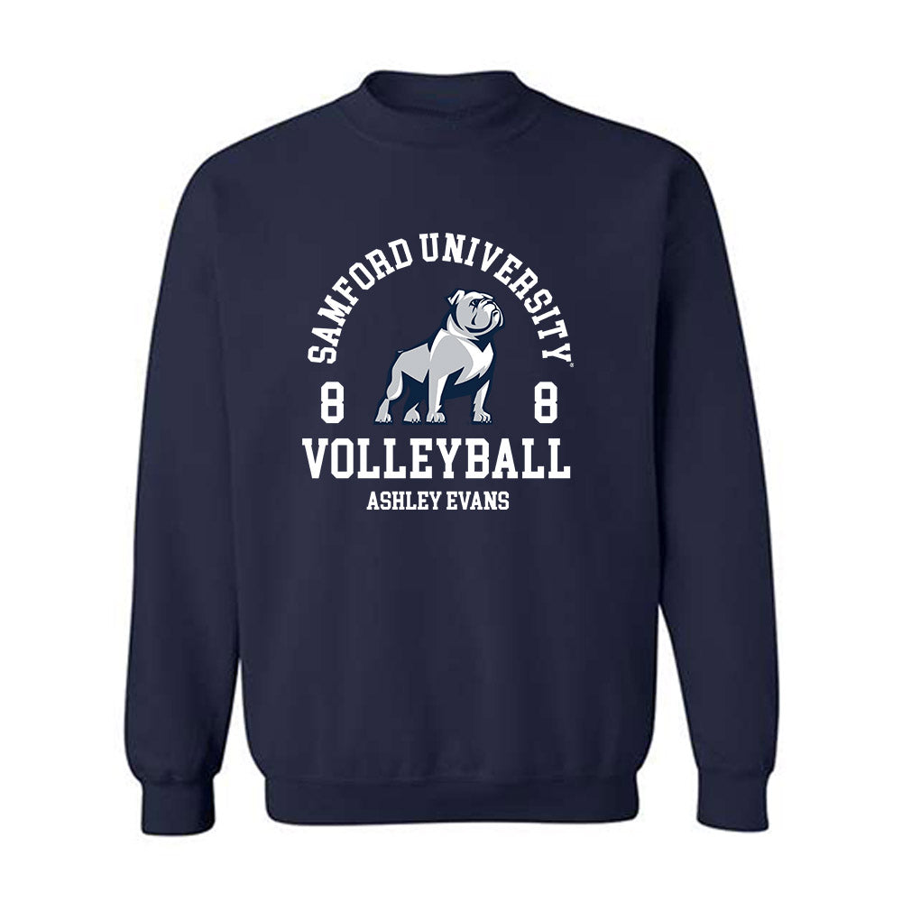 Samford - NCAA Women's Volleyball : Ashley Evans - Crewneck Sweatshirt Classic Fashion Shersey