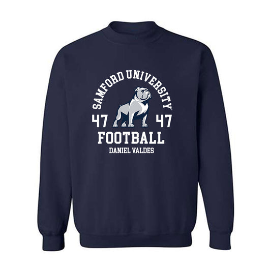 Samford - NCAA Football : Daniel Valdes - Classic Fashion Shersey Crewneck Sweatshirt-0