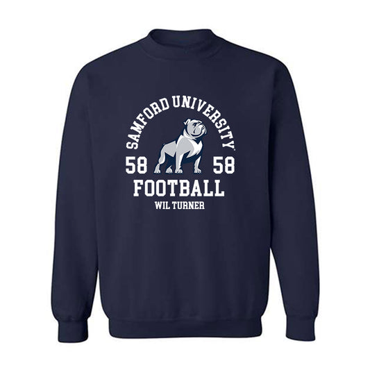 Samford - NCAA Football : Wil Turner - Classic Fashion Shersey Crewneck Sweatshirt-0