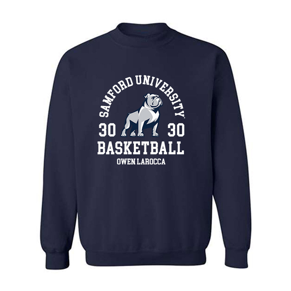 Samford - NCAA Men's Basketball : Owen LaRocca - Crewneck Sweatshirt