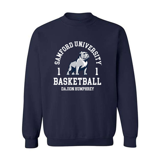 Samford - NCAA Men's Basketball : DaJion Humphrey - Classic Fashion Shersey Crewneck Sweatshirt-0