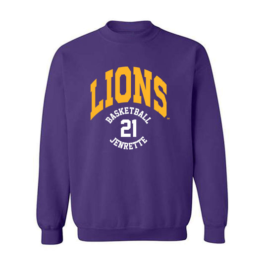 North Alabama - NCAA Men's Basketball : Israel Jenrette - Classic Fashion Shersey Crewneck Sweatshirt-0