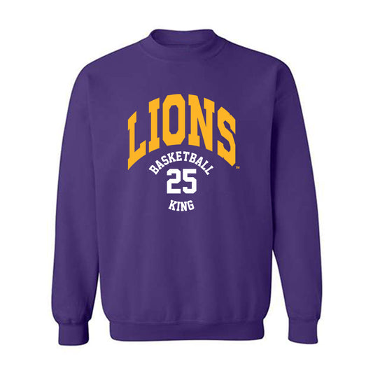 North Alabama - NCAA Men's Basketball : Darkaun King - Classic Fashion Shersey Crewneck Sweatshirt-0