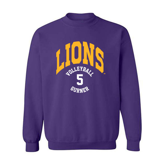 North Alabama - NCAA Women's Volleyball : Lankford Gurner - Classic Fashion Shersey Crewneck Sweatshirt-0