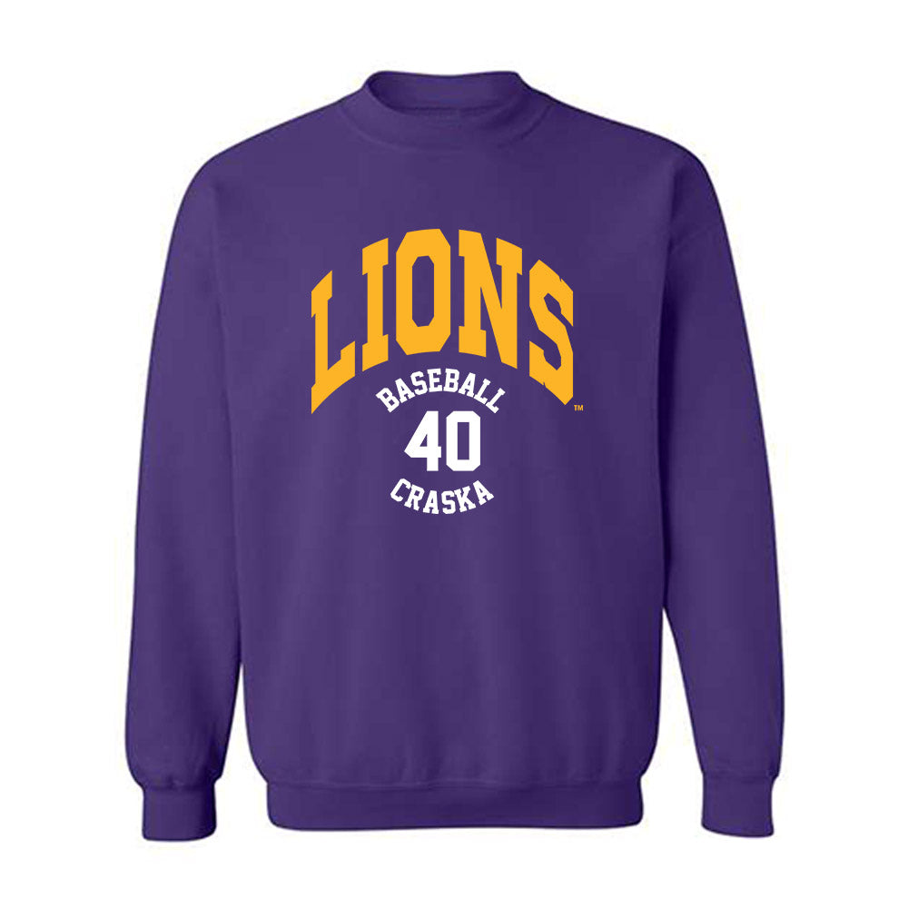 North Alabama - NCAA Baseball : Petey Craska - Classic Fashion Shersey Crewneck Sweatshirt-0