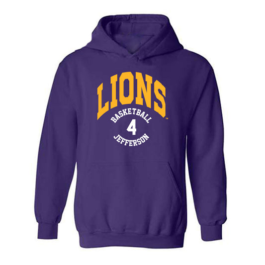 North Alabama - NCAA Men's Basketball : Canin Jefferson - Classic Fashion Shersey Hooded Sweatshirt-0