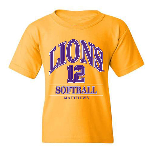 North Alabama - NCAA Softball : Emily Matthews - Classic Fashion Shersey Youth T-Shirt