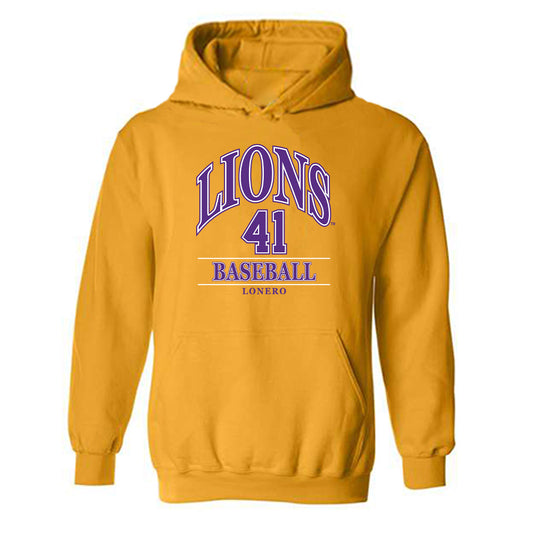 North Alabama - NCAA Baseball : Gio LoNero - Classic Fashion Shersey Hooded Sweatshirt-0