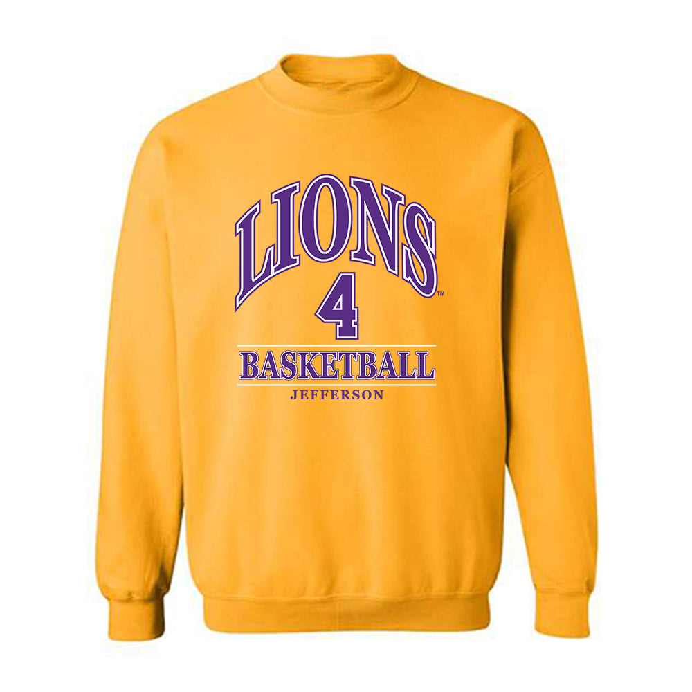 North Alabama - NCAA Men's Basketball : Canin Jefferson - Classic Fashion Shersey Crewneck Sweatshirt-0