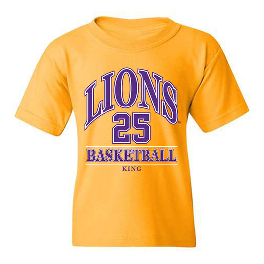 North Alabama - NCAA Men's Basketball : Darkaun King - Classic Fashion Shersey Youth T-Shirt-0