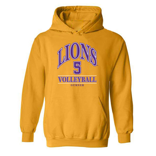North Alabama - NCAA Women's Volleyball : Lankford Gurner - Classic Fashion Shersey Hooded Sweatshirt-0