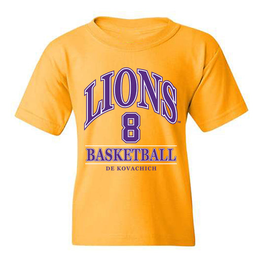 North Alabama - NCAA Men's Basketball : Kevin De Kovachich - Classic Fashion Shersey Youth T-Shirt-0