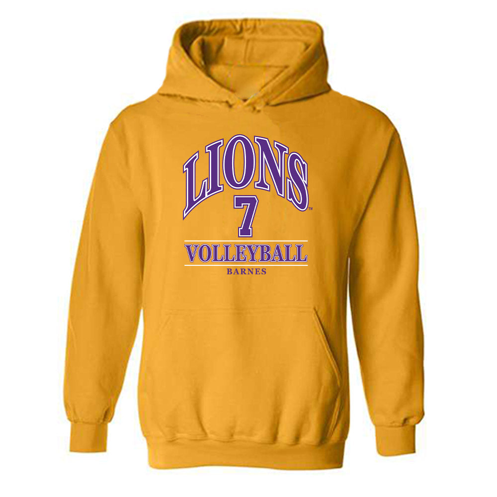 North Alabama - NCAA Women's Volleyball : Kendall Barnes - Classic Fashion Shersey Hooded Sweatshirt-0