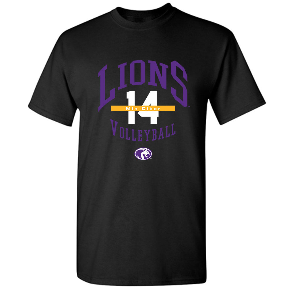 North Alabama - NCAA Women's Volleyball : Mia Cibor - Classic Fashion Shersey T-Shirt-0