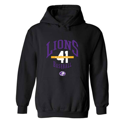 North Alabama - NCAA Baseball : Gio LoNero - Classic Fashion Shersey Hooded Sweatshirt-0