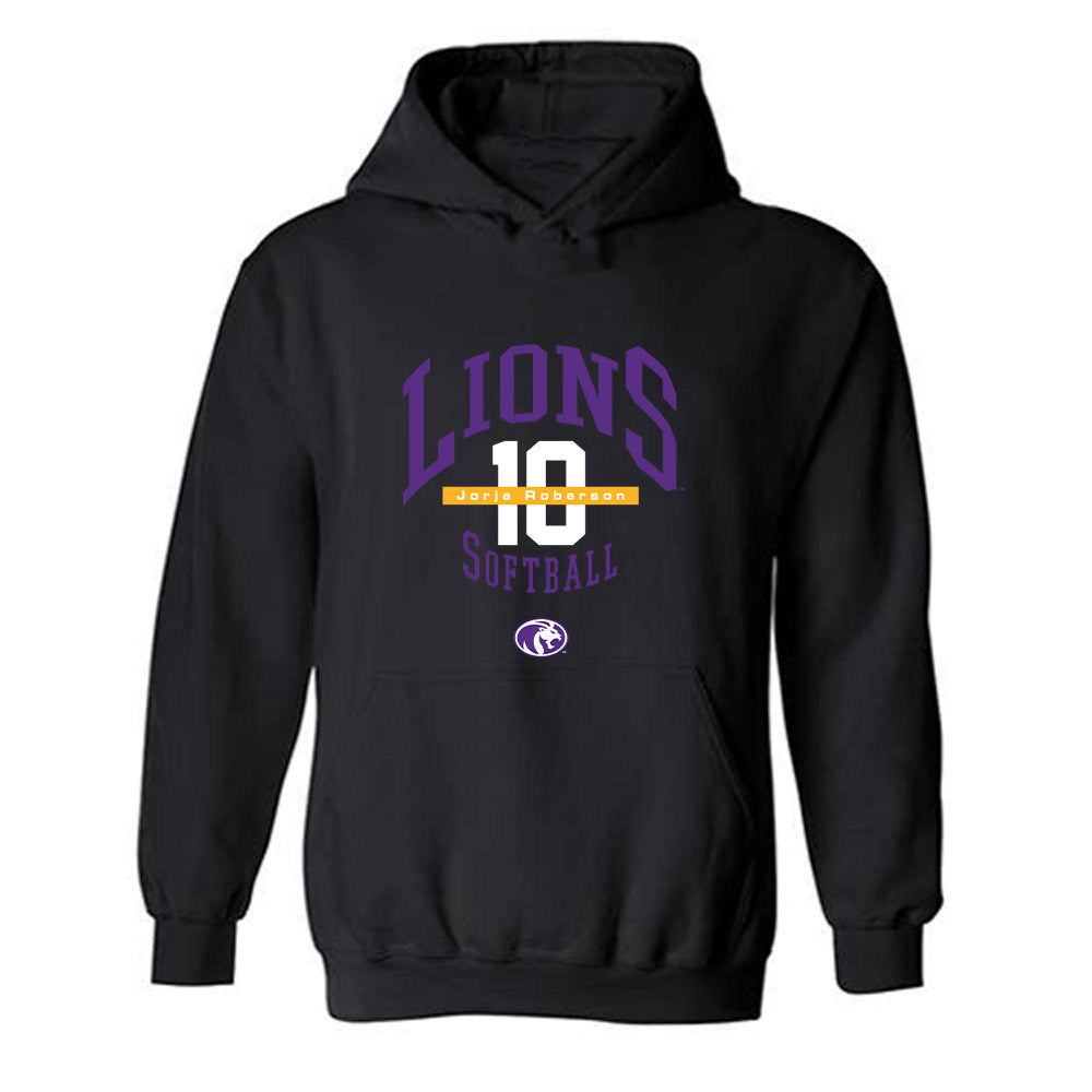 North Alabama - NCAA Softball : Jorja Roberson - Classic Fashion Shersey Hooded Sweatshirt