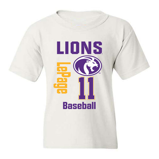 North Alabama - NCAA Baseball : Tyler LePage - Classic Fashion Shersey Youth T-Shirt-0