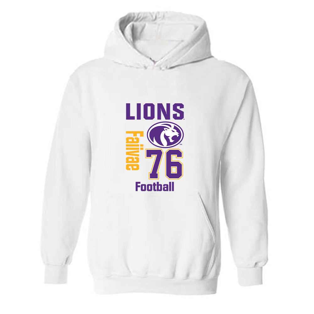 North Alabama - NCAA Football : Anthony Faiivae - Classic Fashion Shersey Hooded Sweatshirt-0