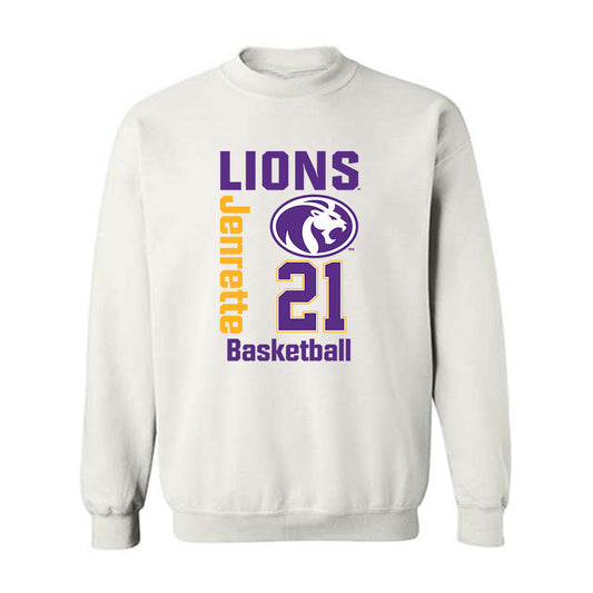 North Alabama - NCAA Men's Basketball : Israel Jenrette - Classic Fashion Shersey Crewneck Sweatshirt-0