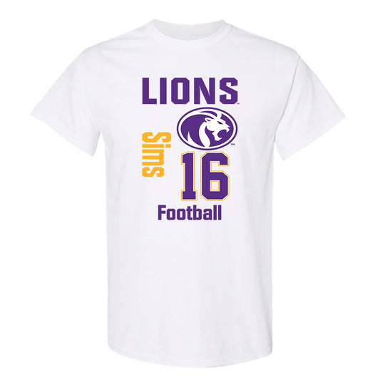 North Alabama - NCAA Football : Raelon Sims - Classic Fashion Shersey T-Shirt-0