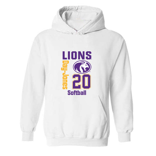 North Alabama - NCAA Softball : Samantha Day-Jones - Classic Fashion Shersey Hooded Sweatshirt-0