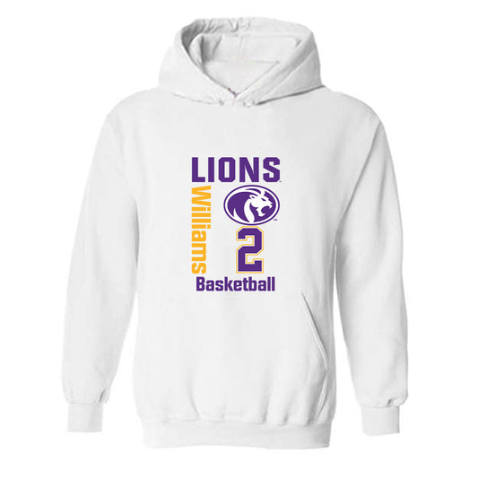 North Alabama - NCAA Men's Basketball : Corneilous Williams - Classic Fashion Shersey Hooded Sweatshirt-0