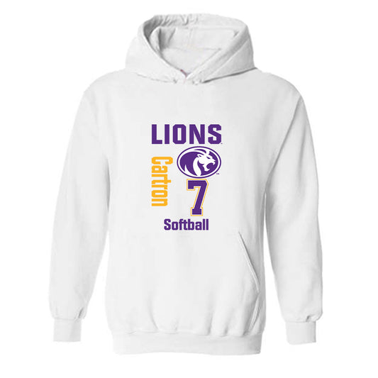 North Alabama - NCAA Softball : Caroline Cartron - Classic Fashion Shersey Hooded Sweatshirt