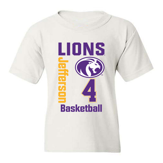 North Alabama - NCAA Men's Basketball : Canin Jefferson - Classic Fashion Shersey Youth T-Shirt-0