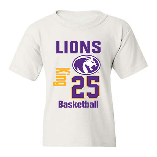 North Alabama - NCAA Men's Basketball : Darkaun King - Classic Fashion Shersey Youth T-Shirt-0