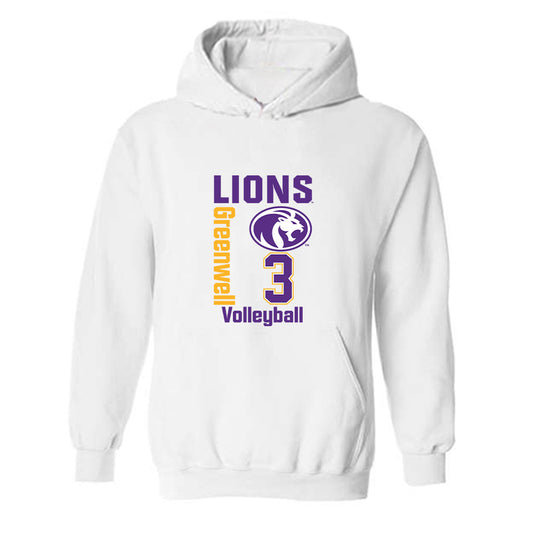 North Alabama - NCAA Women's Volleyball : Ally Greenwell - Classic Fashion Shersey Hooded Sweatshirt-0