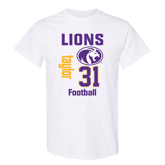 North Alabama - NCAA Football : John Taylor - Classic Fashion Shersey T-Shirt-0