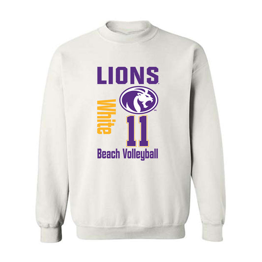 North Alabama - NCAA Beach Volleyball : Emma White - Classic Fashion Shersey Crewneck Sweatshirt-0