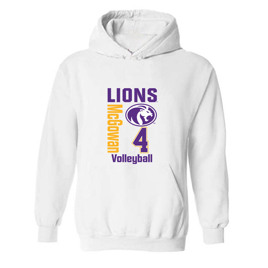 North Alabama - NCAA Women's Volleyball : Kinslee McGowan - Classic Fashion Shersey Hooded Sweatshirt-0