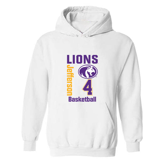 North Alabama - NCAA Men's Basketball : Canin Jefferson - Classic Fashion Shersey Hooded Sweatshirt-0