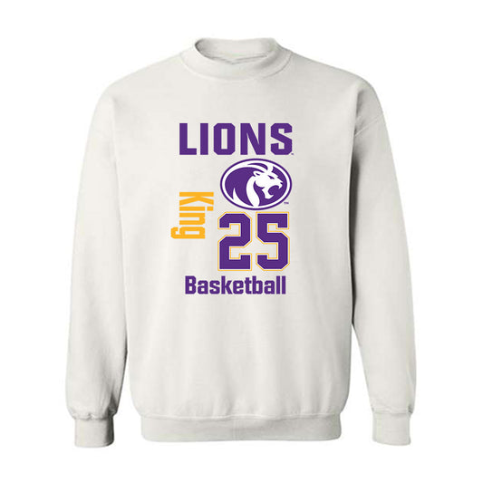 North Alabama - NCAA Men's Basketball : Darkaun King - Classic Fashion Shersey Crewneck Sweatshirt-0