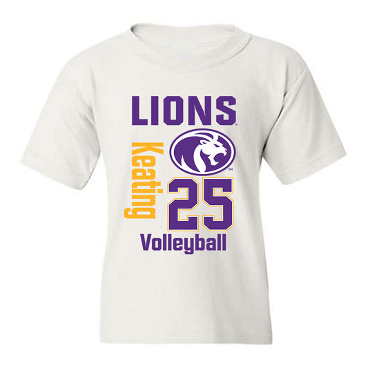 North Alabama - NCAA Women's Volleyball : Martha Keating - Classic Fashion Shersey Youth T-Shirt-0